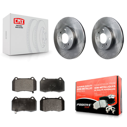 [Avant] Kit de Disque et plaquette (semi-métallique) de frein pour 2002 Nissan Sentra 2.5L avec 4 Piston Caliper K8F-100278