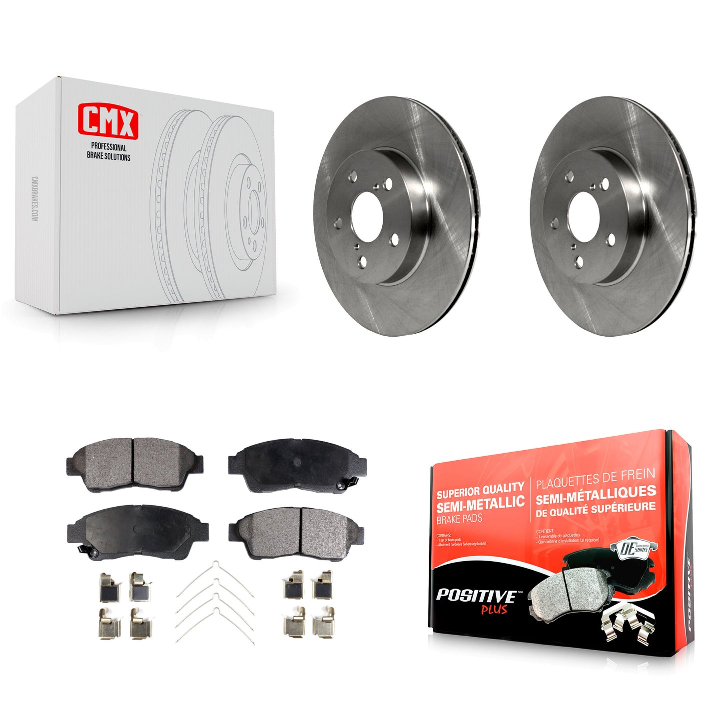 [Avant] Kit de Disque et plaquette (semi-métallique) de frein pour 1996-2000 Toyota RAV4 K8F-100288