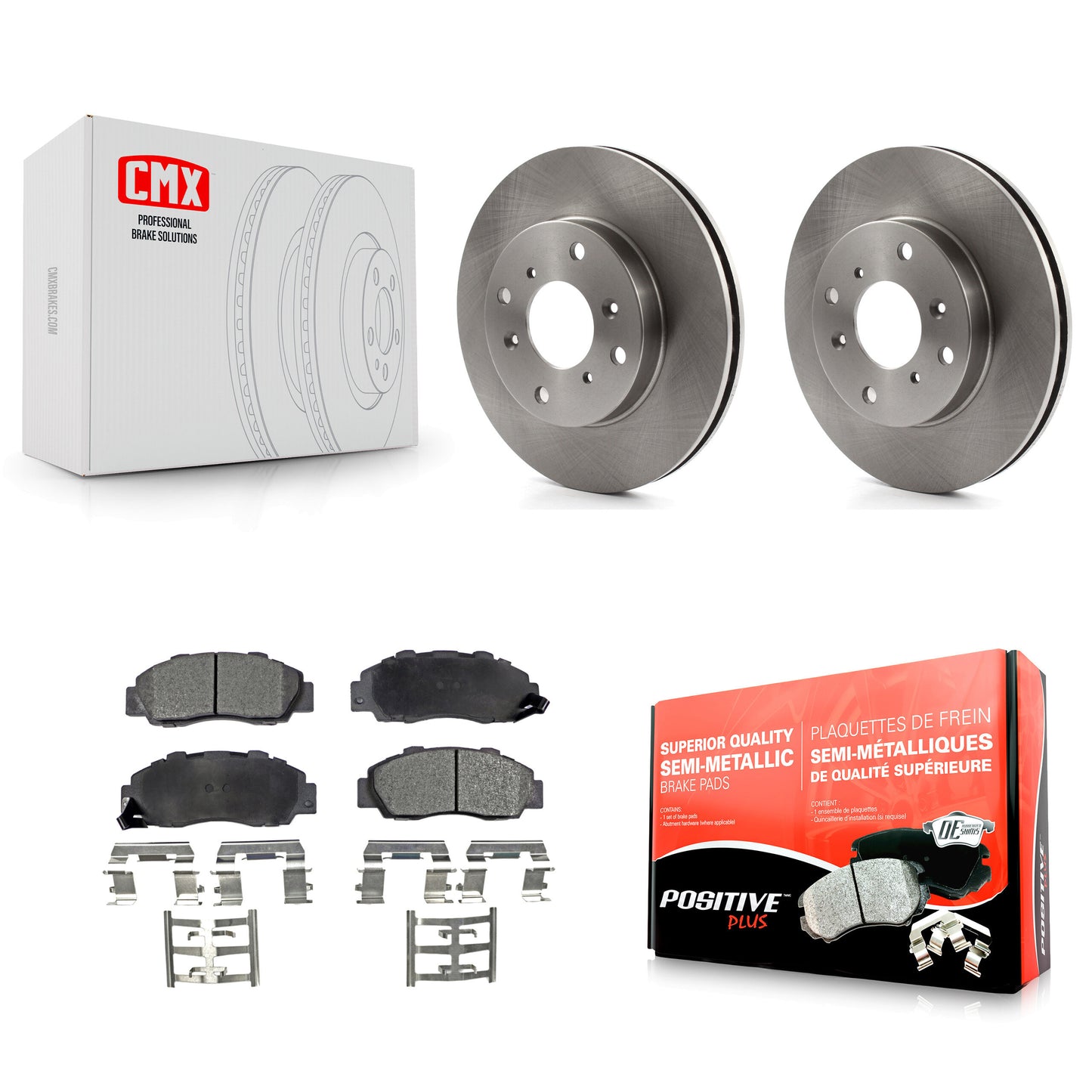 [Avant] Kit de Disque et plaquette (semi-métallique) de frein pour 1993-1994 Honda Prelude VTEC K8F-100298