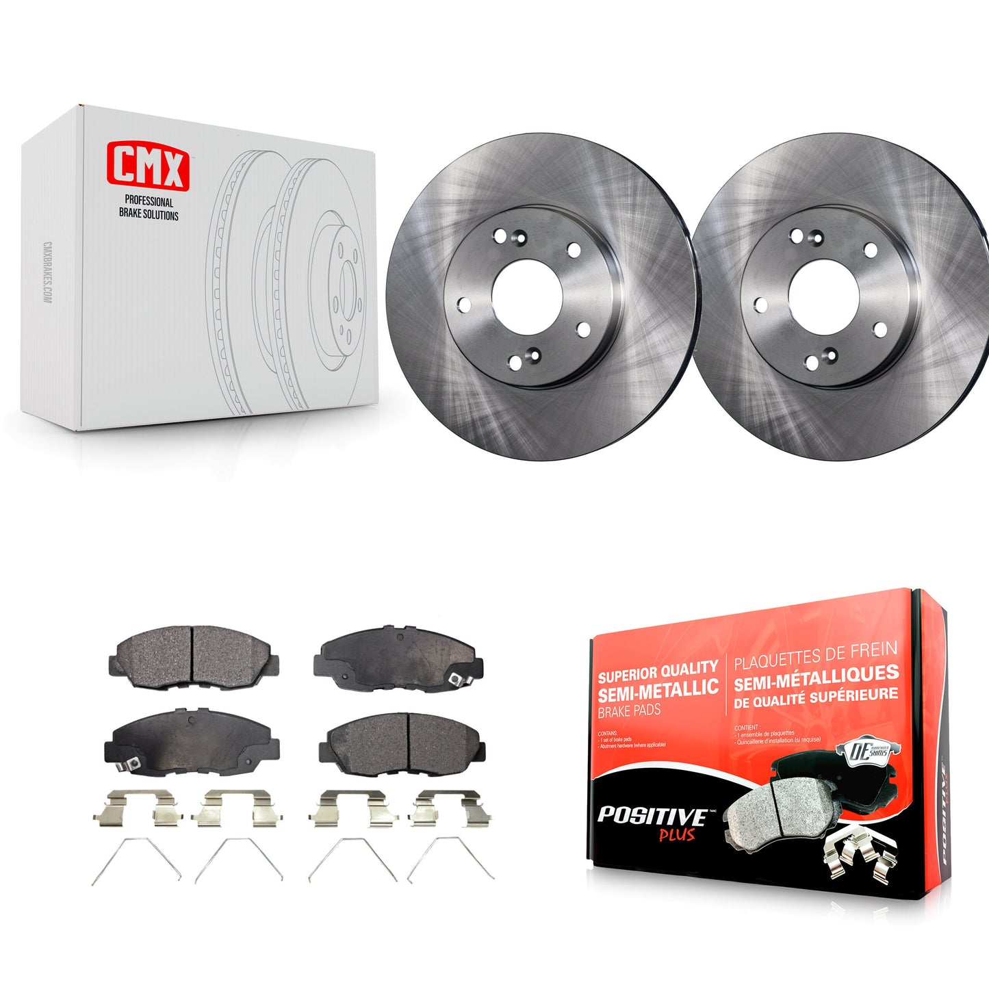 [Avant] Kit de Disque et plaquette (semi-métallique) de frein pour 2014-2015 Honda Civic Touring K8F-100299