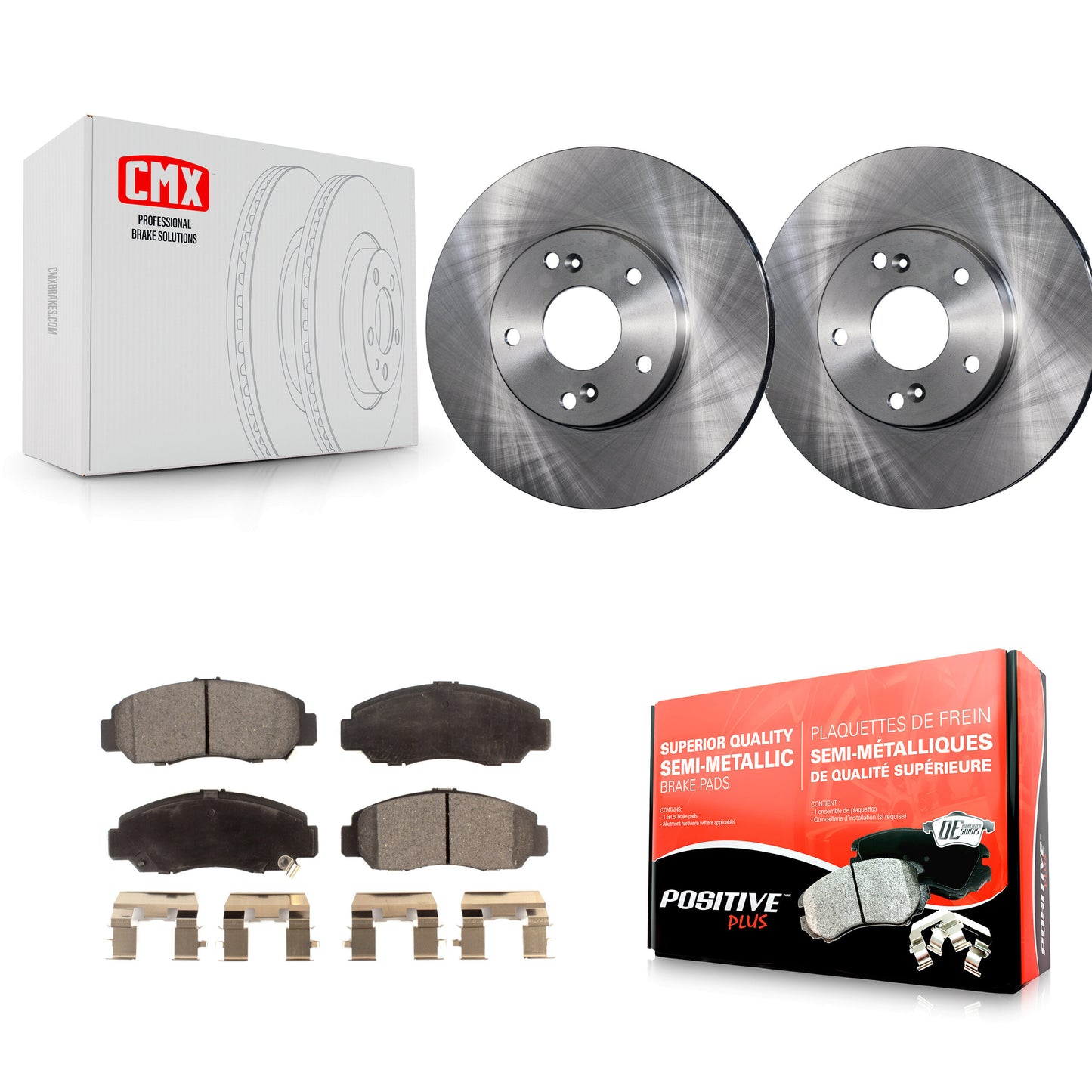 [Avant] Kit de Disque et plaquette (semi-métallique) de frein pour Honda Accord Civic Acura CSX K8F-100304