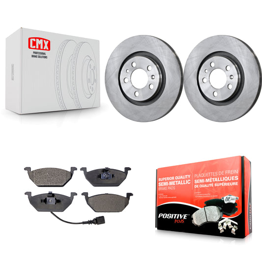 [Avant] Kit de Disque et plaquette (semi-métallique) de frein pour Volkswagen Jetta Beetle Golf City K8F-100309