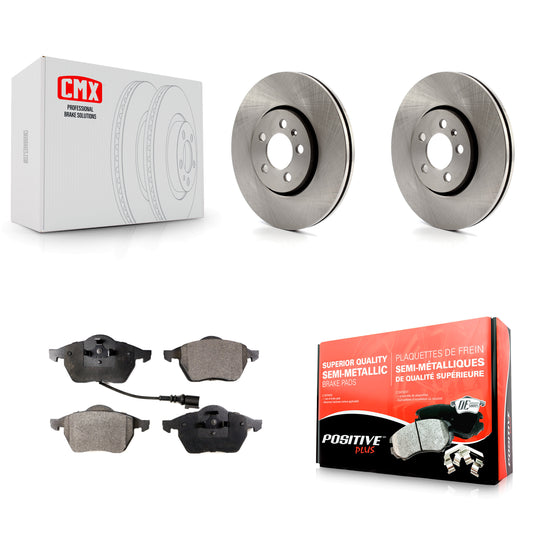 [Avant] Kit de Disque et plaquette (semi-métallique) de frein pour Volkswagen Jetta Beetle Golf K8F-100320