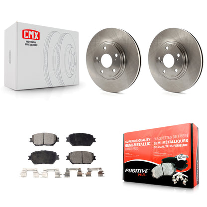 [Avant] Kit de Disque et plaquette (semi-métallique) de frein pour 2002-2004 Toyota Camry avec 296mm Diameter Rotor Stepped Hat Design K8F-100326
