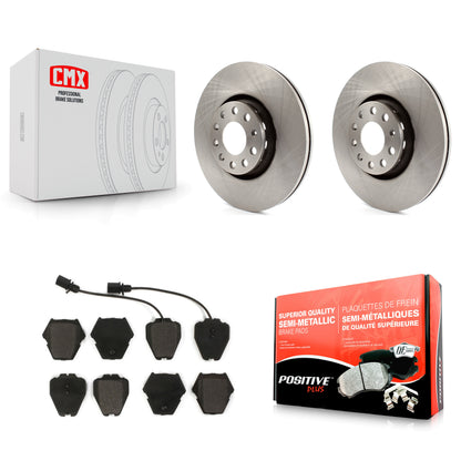 [Avant] Kit de Disque et plaquette (semi-métallique) de frein pour 2000 Audi A8 Quattro avec 323mm Diameter Rotor K8F-100339