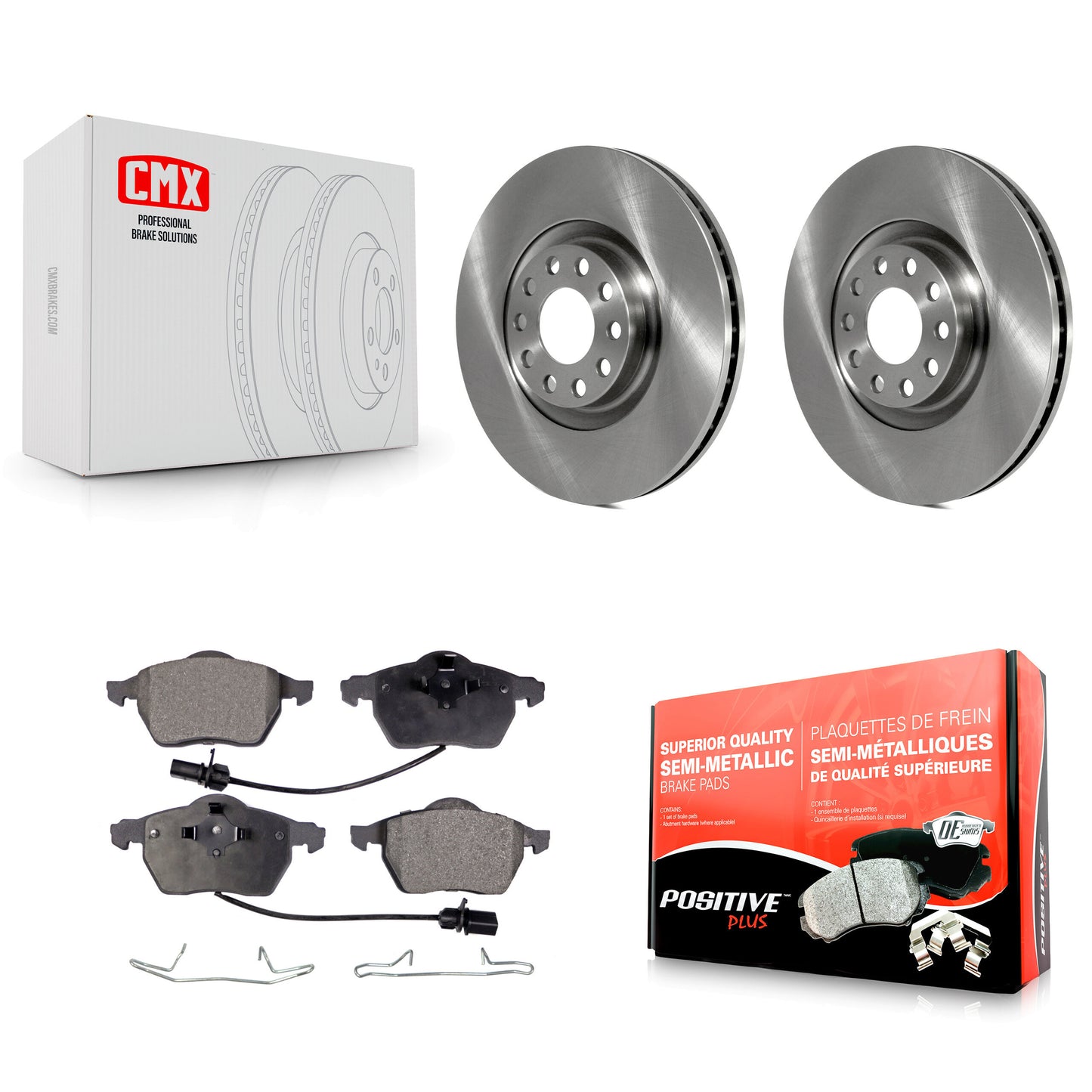 [Avant] Kit de Disque et plaquette (semi-métallique) de frein pour Audi A6 Quattro S4 K8F-100345