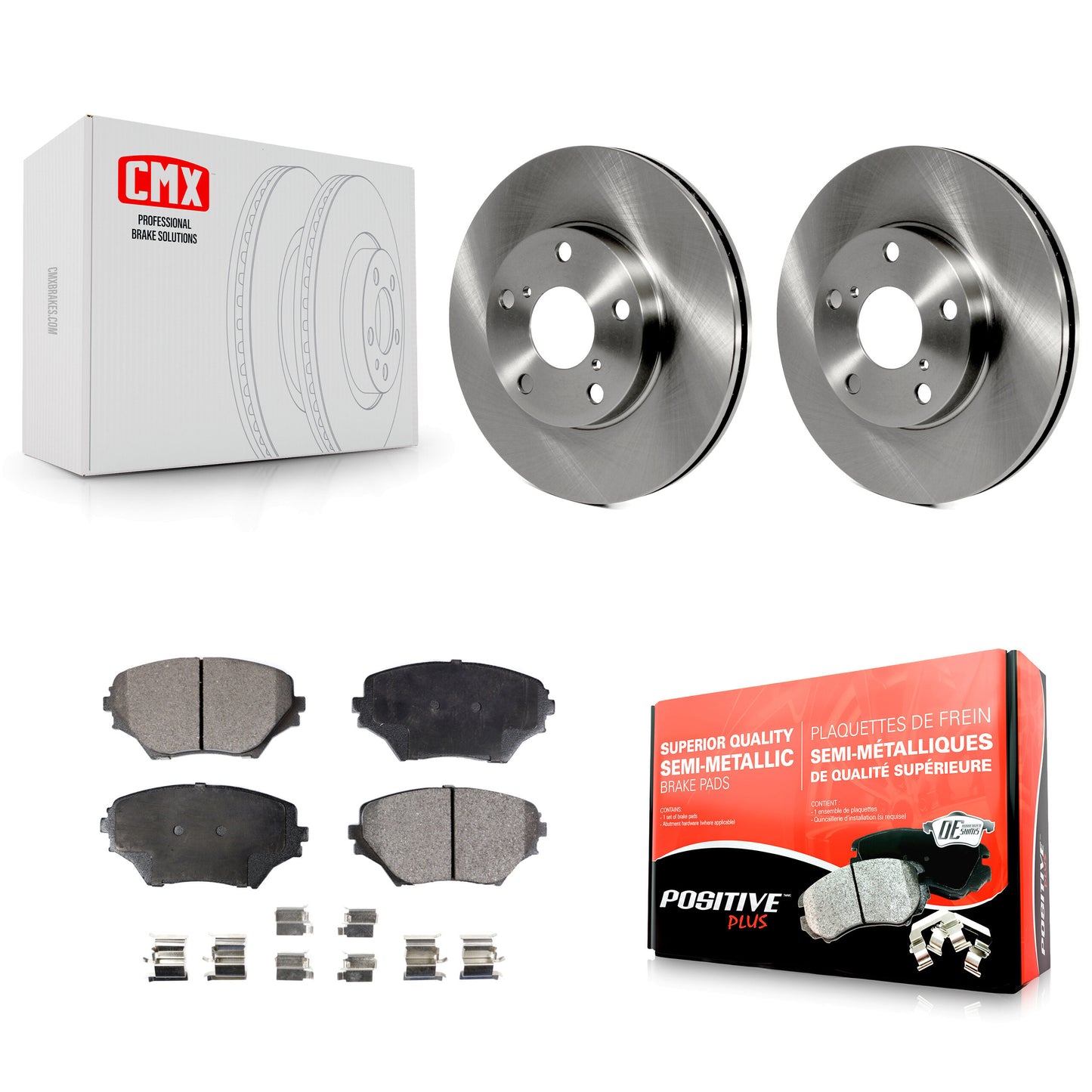[Avant] Kit de Disque et plaquette (semi-métallique) de frein pour Toyota RAV4 K8F-100348