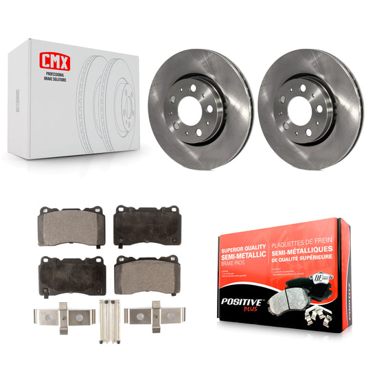 [Avant] Kit de Disque et plaquette (semi-métallique) de frein pour 2005-2007 Volvo V70 R avec 286mm Diameter Rotor K8F-100349
