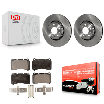 [Avant] Kit de Disque et plaquette (semi-métallique) de frein pour 2005-2007 Volvo V70 R avec 305mm Diameter Rotor K8F-100351