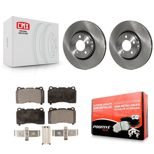 [Avant] Kit de Disque et plaquette (semi-métallique) de frein pour 2005-2007 Volvo V70 R avec 305mm Diameter Rotor K8F-100351