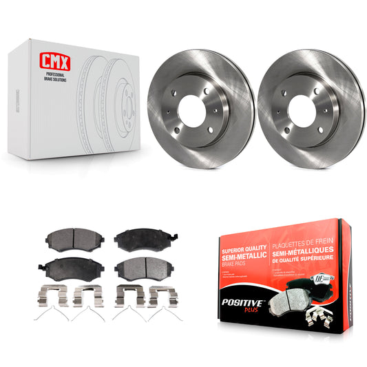 [Avant] Kit de Disque et plaquette (semi-métallique) de frein pour Hyundai Elantra Sonata Kia Optima Magentis K8F-100376