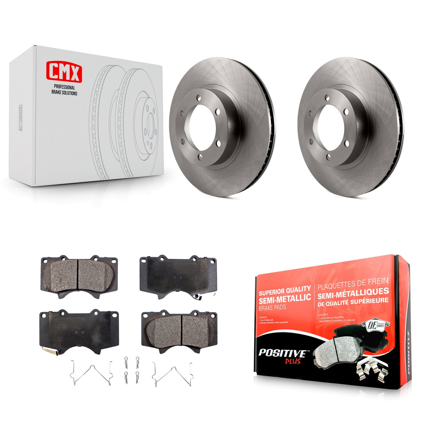 [Avant] Kit de Disque et plaquette (semi-métallique) de frein pour Toyota 4Runner Lexus GX470 K8F-100389