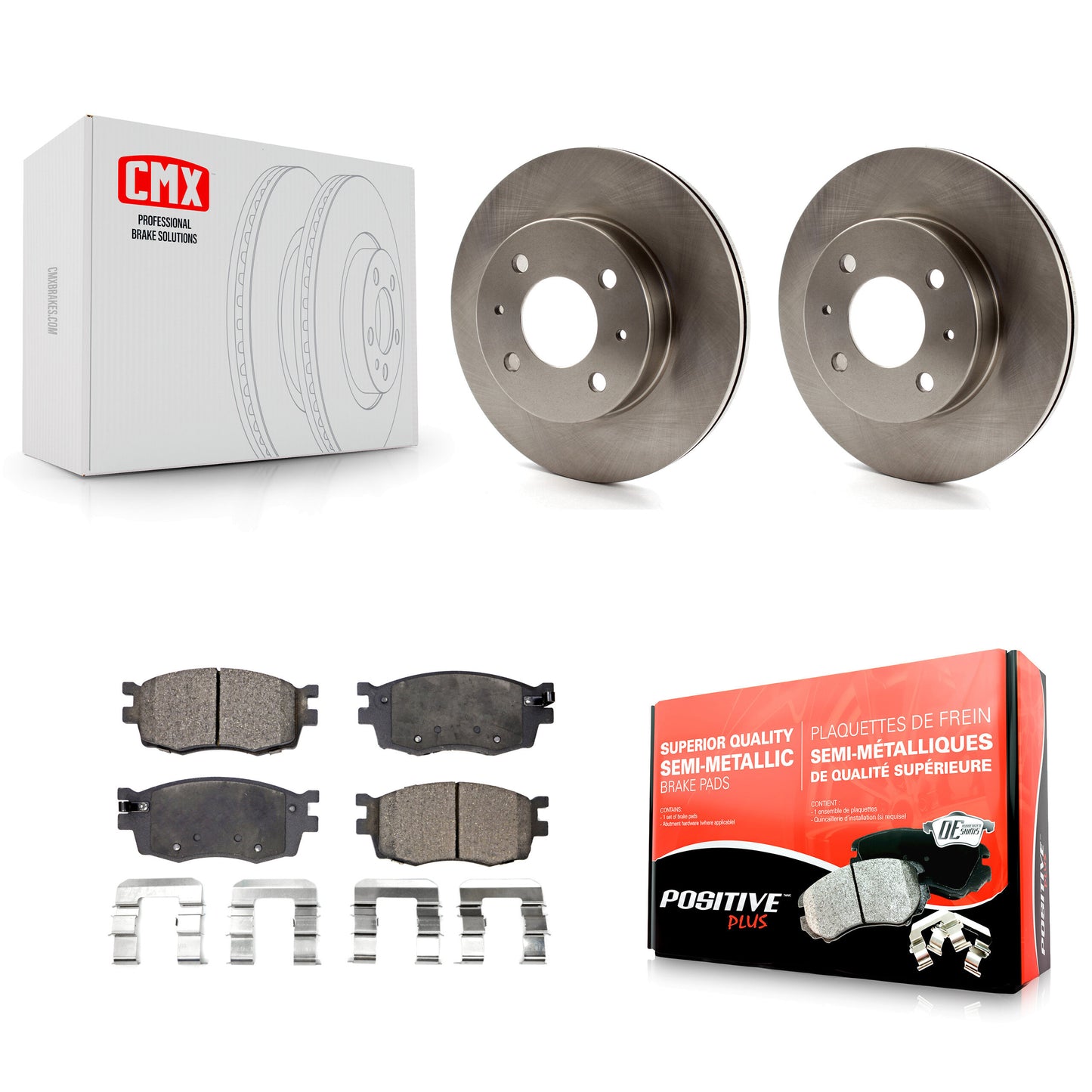[Avant] Kit de Disque et plaquette (semi-métallique) de frein pour 2006 Hyundai Accent Hatchback K8F-100391