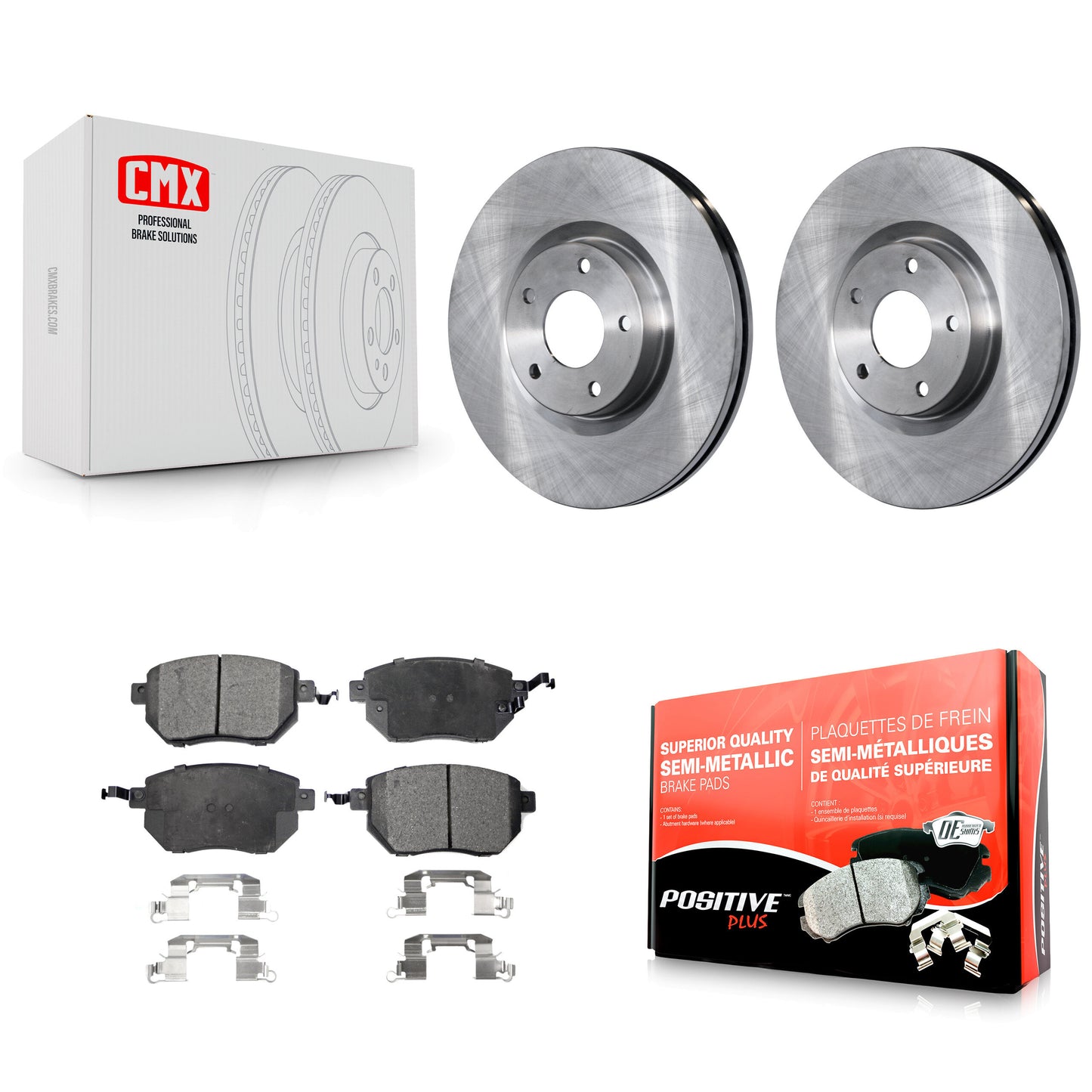 [Avant] Kit de Disque et plaquette (semi-métallique) de frein pour Nissan Altima Murano Maxima Infiniti FX35 FX45 INFINITI K8F-100398