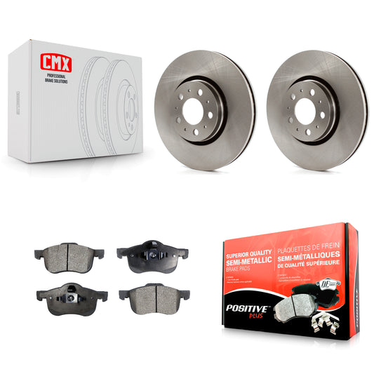 [Avant] Kit de Disque et plaquette (semi-métallique) de frein pour 2008 Volvo S60 avec 316mm Diameter Rotor K8F-100403