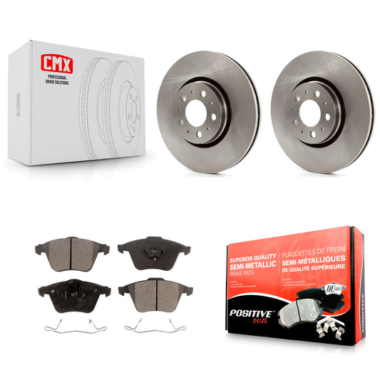 [Avant] Kit de Disque et plaquette (semi-métallique) de frein pour 2003-2014 Volvo XC90 avec 316mm Diameter Rotor K8F-100404
