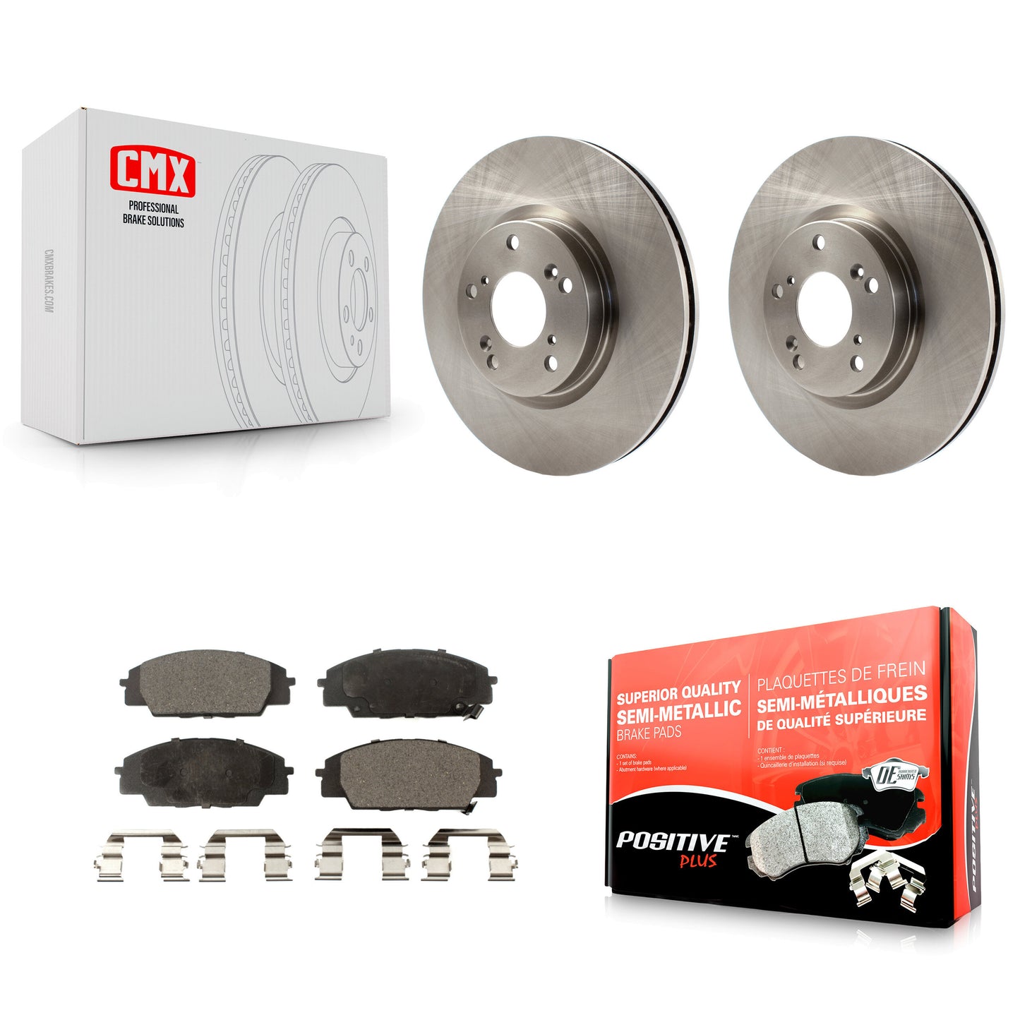 [Avant] Kit de Disque et plaquette (semi-métallique) de frein pour Honda Civic Acura RSX CSX K8F-100414