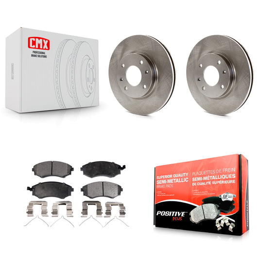 [Avant] Kit de Disque et plaquette (semi-métallique) de frein pour Hyundai Sonata Kia Optima Magentis K8F-100417