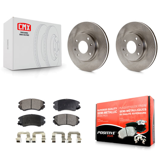[Avant] Kit de Disque et plaquette (semi-métallique) de frein pour Hyundai Sonata Kia Optima Magentis K8F-100418