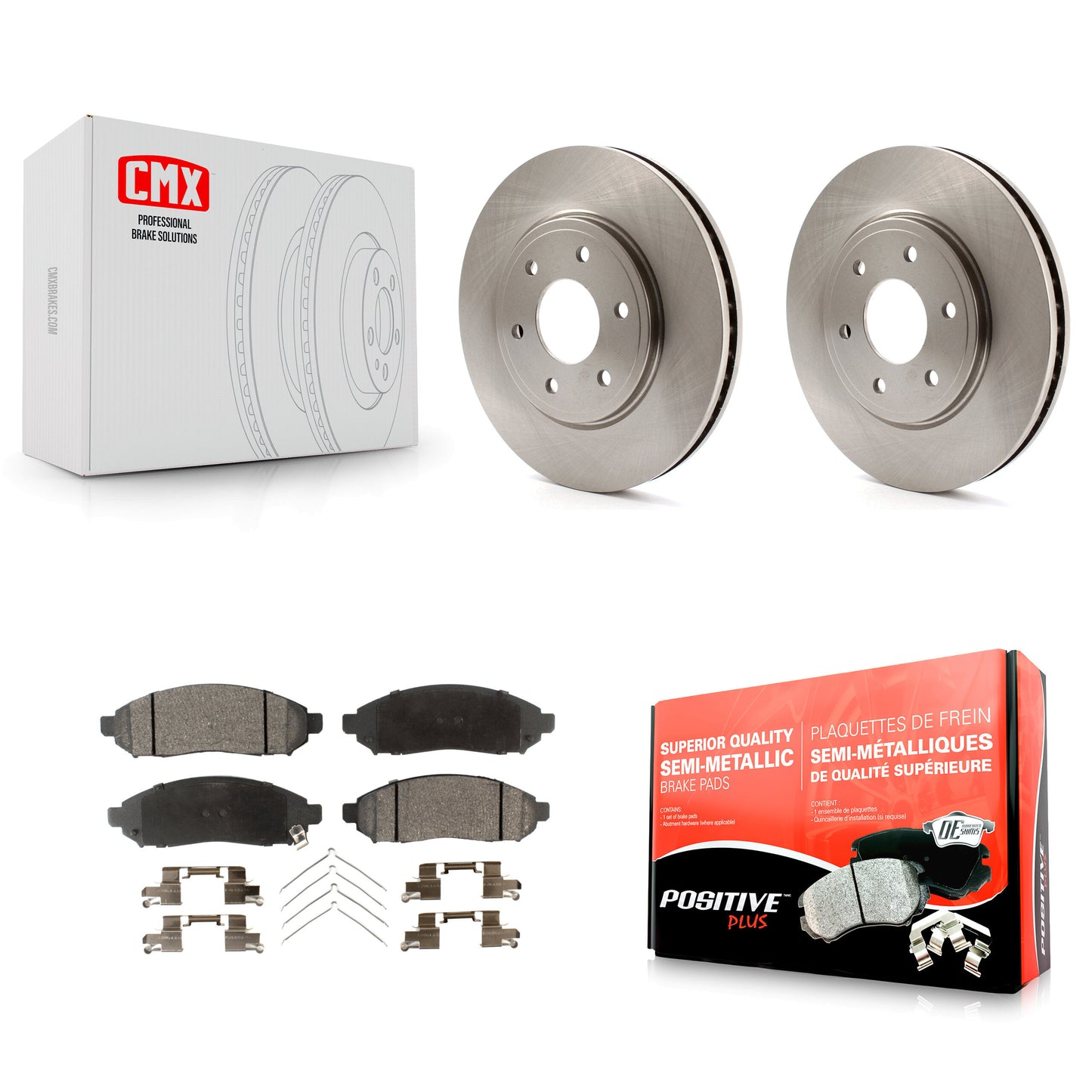 [Avant] Kit de Disque et plaquette (semi-métallique) de frein pour Nissan Frontier Suzuki Equator 2.5L K8F-100429