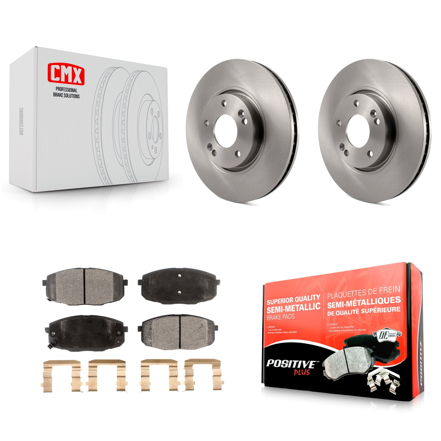 [Avant] Kit de Disque et plaquette (semi-métallique) de frein pour Kia Forte Koup Forte5 K8F-100450