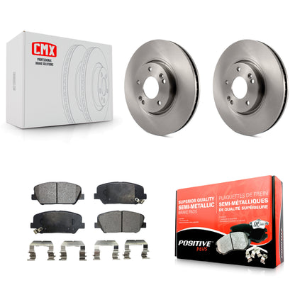 [Avant] Kit de Disque et plaquette (semi-métallique) de frein pour Hyundai Veloster Kia Forte Koup K8F-100451