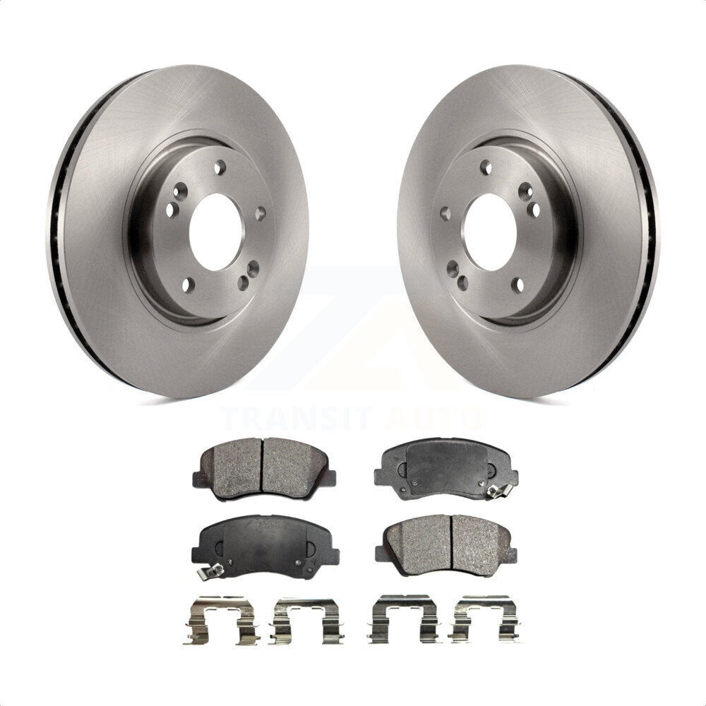 [Avant] Kit de Disque et plaquette (semi-métallique) de frein pour 2015 Hyundai Veloster Tech RE FLEX SE K8F-100455 par Transit Auto