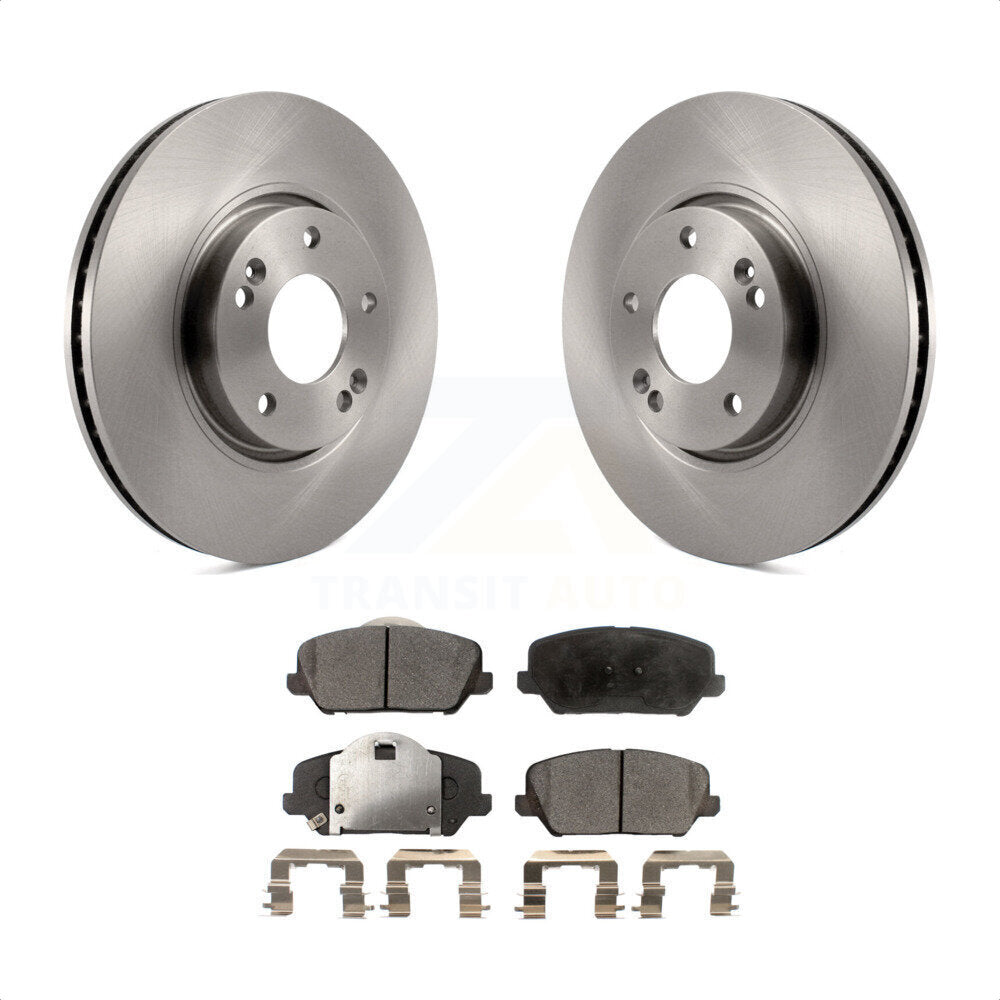 [Avant] Kit de Disque et plaquette (semi-métallique) de frein pour Kia Forte Forte5 Koup K8F-100456 par Transit Auto