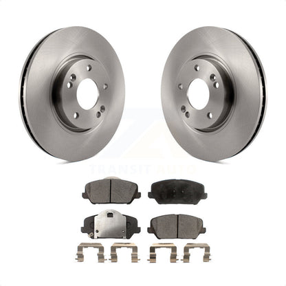 [Avant] Kit de Disque et plaquette (semi-métallique) de frein pour Kia Forte Forte5 Koup K8F-100456 par Transit Auto