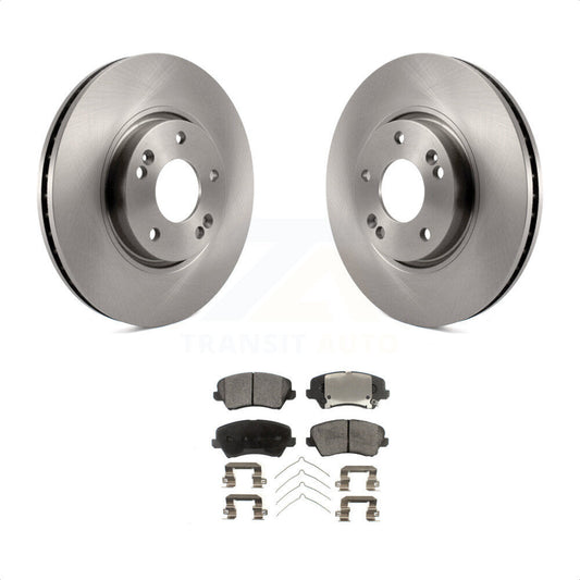 [Avant] Kit de Disque et plaquette (semi-métallique) de frein pour Hyundai Veloster Kia Forte Koup K8F-100459 par Transit Auto