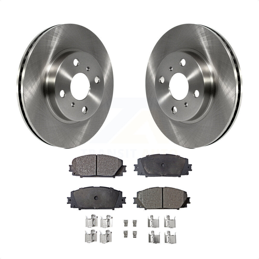 [Avant] Kit de Disque et plaquette (semi-métallique) de frein pour Toyota Yaris Prius C Scion iQ K8F-100468 par Transit Auto