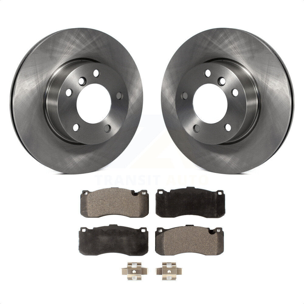 [Avant] Kit de Disque et plaquette (semi-métallique) de frein pour 2006-2007 BMW 323i avec 338mm Diameter Rotor K8F-100471 par Transit Auto