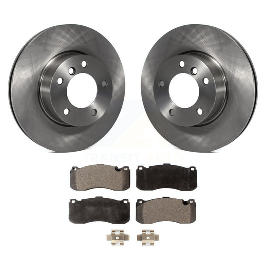 [Avant] Kit de Disque et plaquette (semi-métallique) de frein pour 2006-2007 BMW 323i avec 338mm Diameter Rotor K8F-100471 par Transit Auto