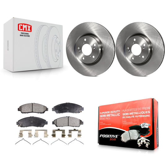 [Avant] Kit de Disque et plaquette (semi-métallique) de frein pour Honda Pilot Acura MDX RLX ZDX K8F-100500