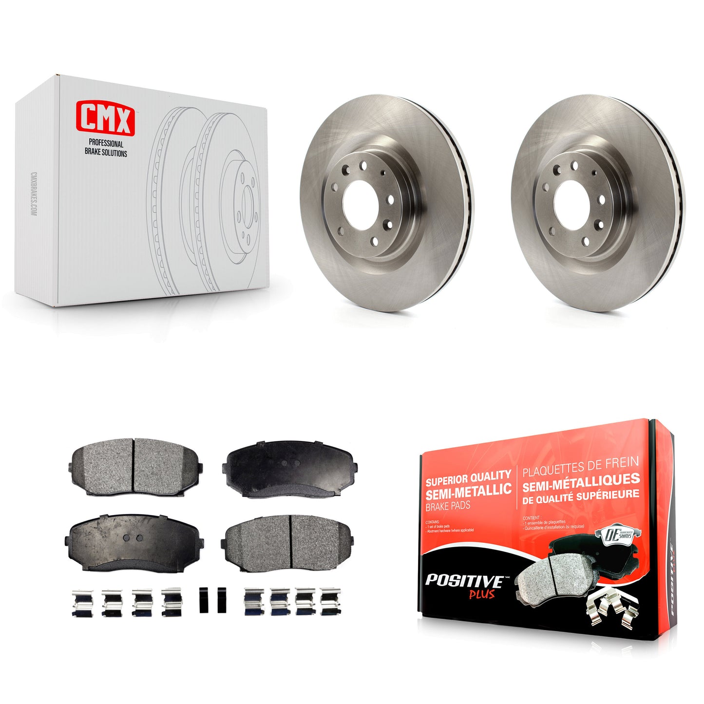[Avant] Kit de Disque et plaquette (semi-métallique) de frein pour 2007-2015 Mazda CX-9 K8F-100502