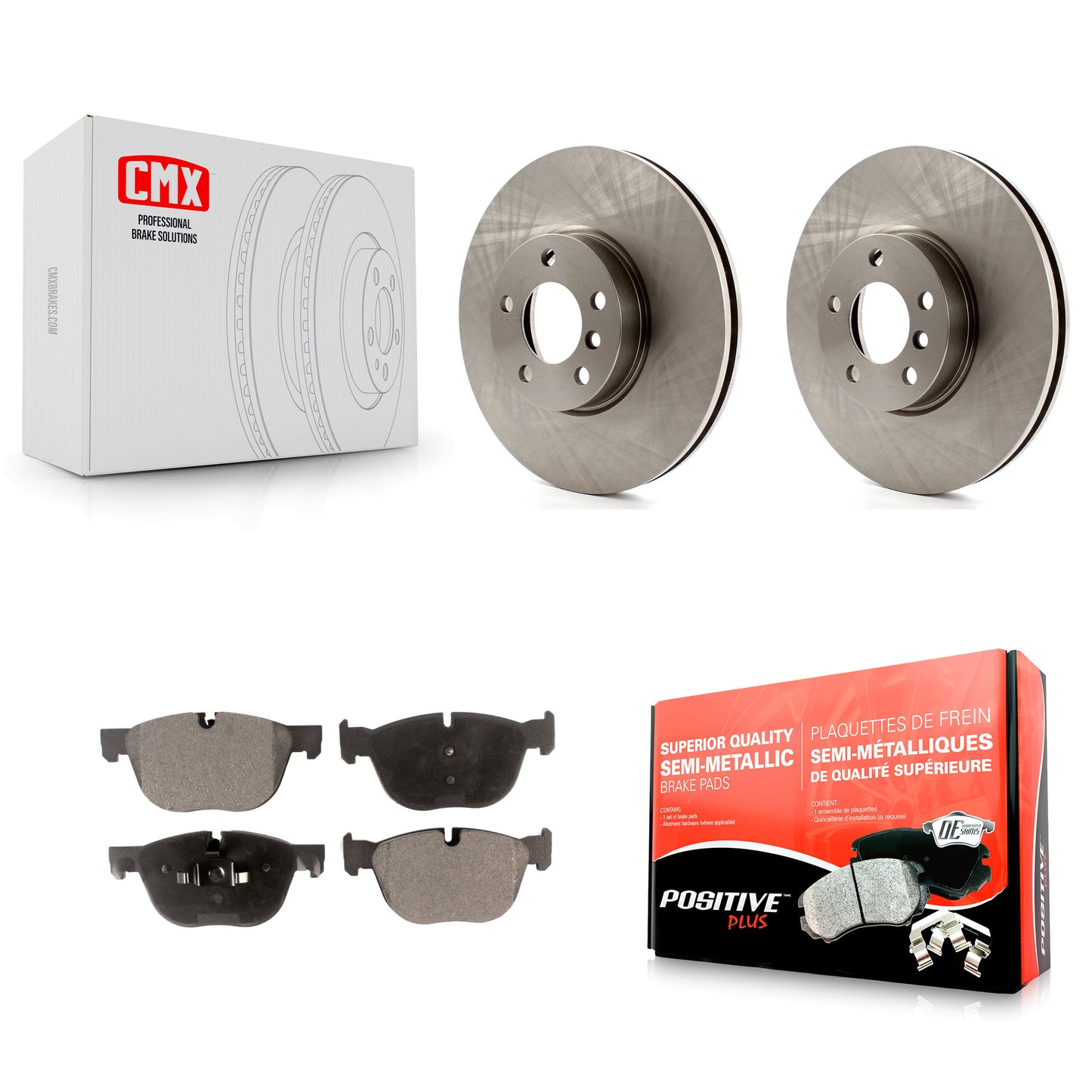 [Avant] Kit de Disque et plaquette (semi-métallique) de frein pour BMW X5 X6 K8F-100504