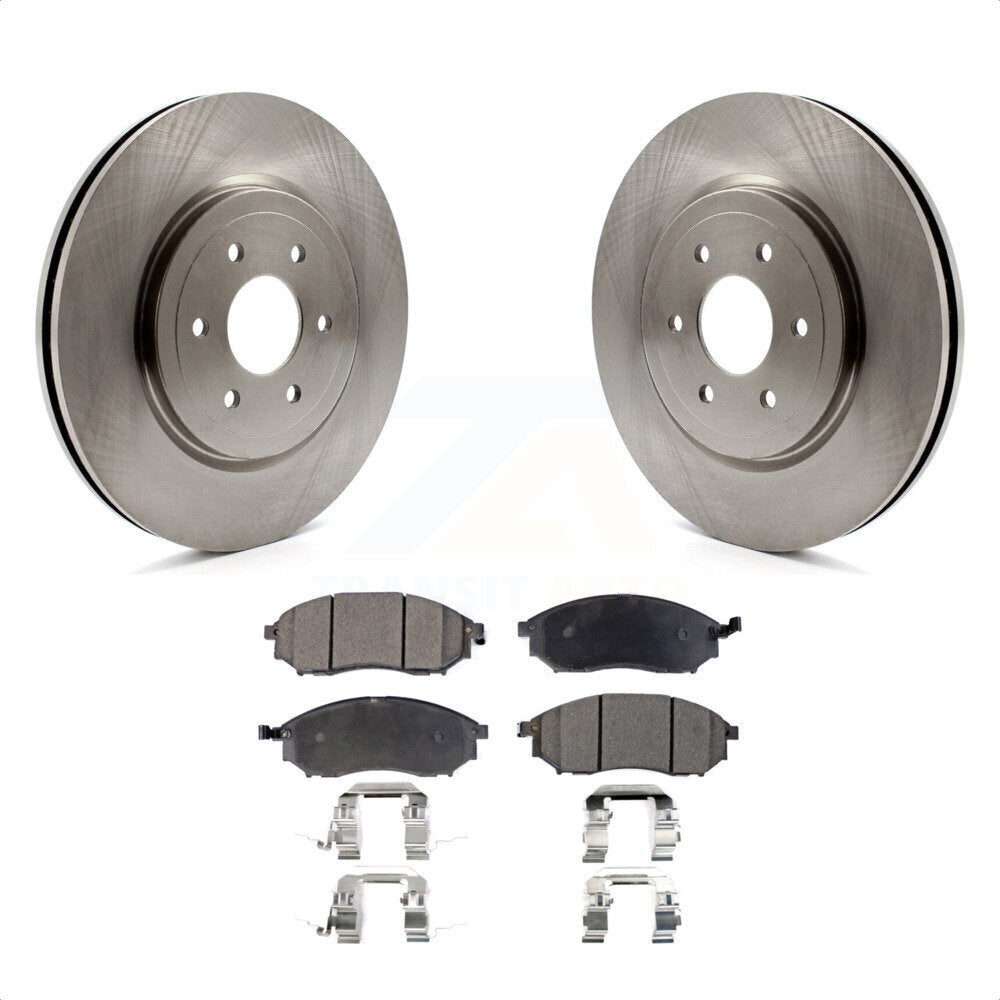 [Avant] Kit de Disque et plaquette (semi-métallique) de frein pour 2008-2012 Nissan Pathfinder 5.6L K8F-100513 par Transit Auto