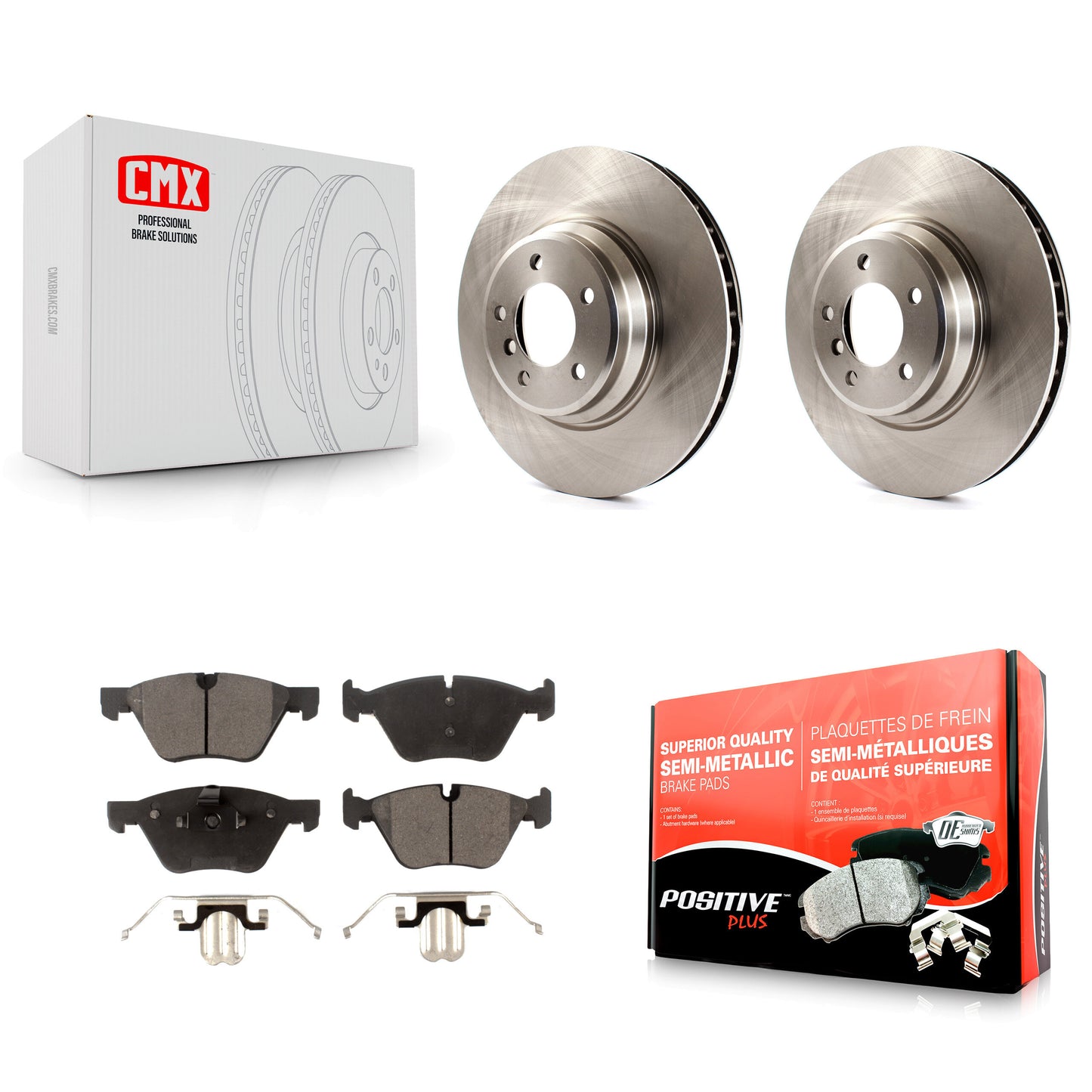 [Avant] Kit de Disque et plaquette (semi-métallique) de frein pour 2007 BMW 335xi K8F-100524