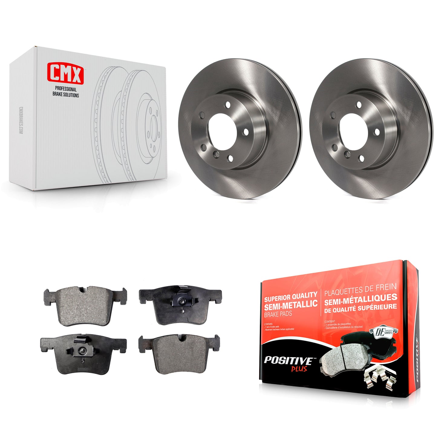 [Avant] Kit de Disque et plaquette (semi-métallique) de frein pour BMW 328i xDrive 320i 330i 428i 430i Gran Coupe GT 328d 228i 230i K8F-100528