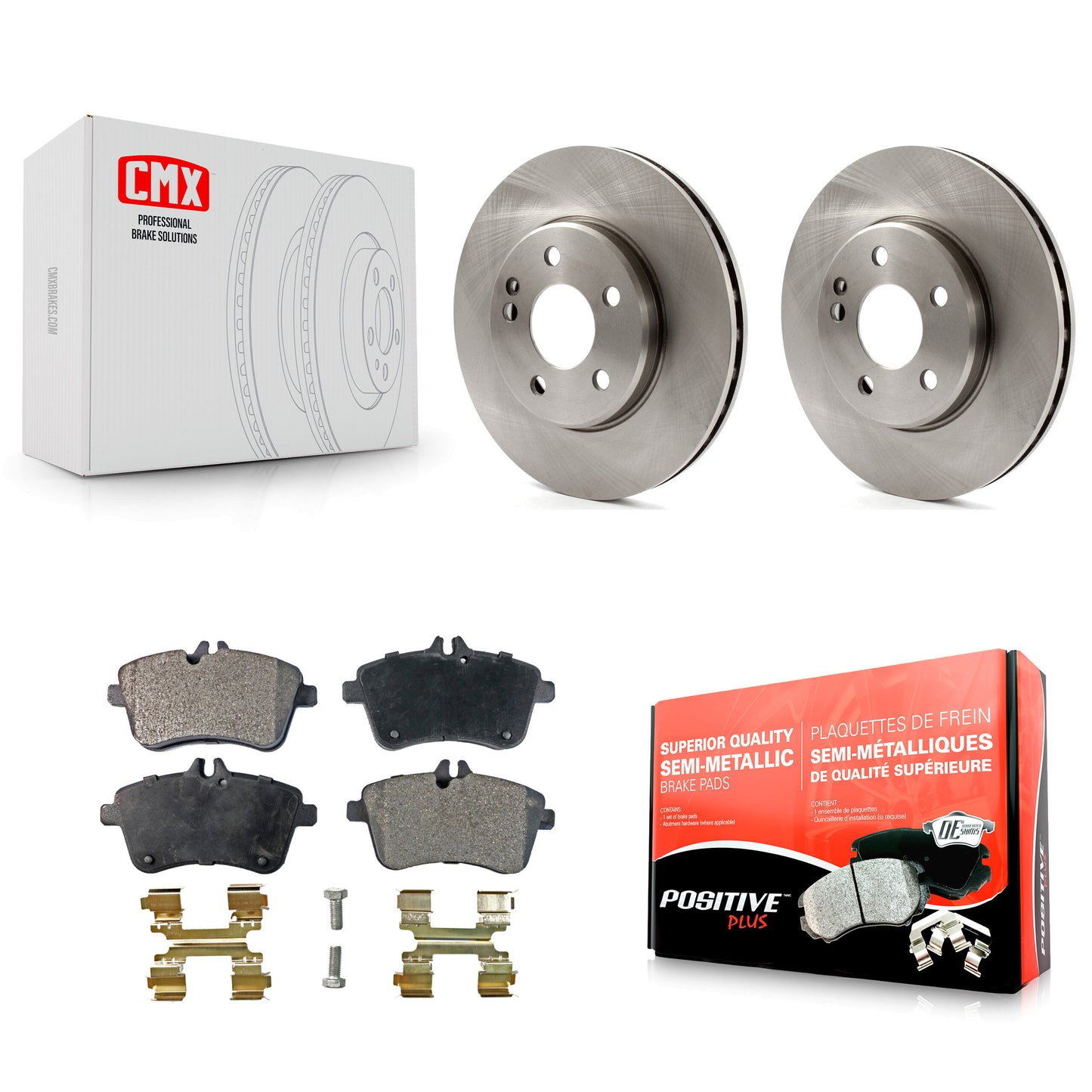 [Avant] Kit de Disque et plaquette (semi-métallique) de frein pour 2006-2011 Mercedes-Benz B200 K8F-100533