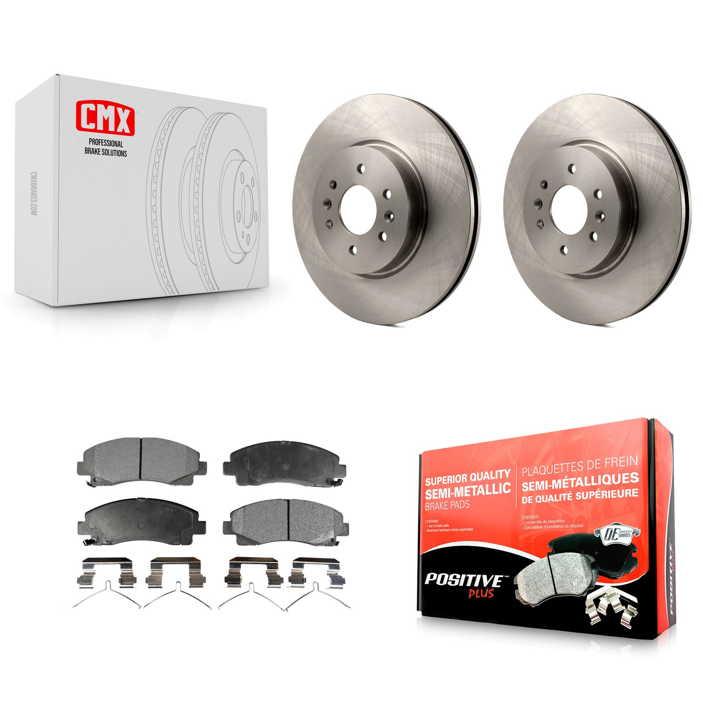 [Avant] Kit de Disque et plaquette (semi-métallique) de frein pour 2009-2014 Acura TL K8F-100551