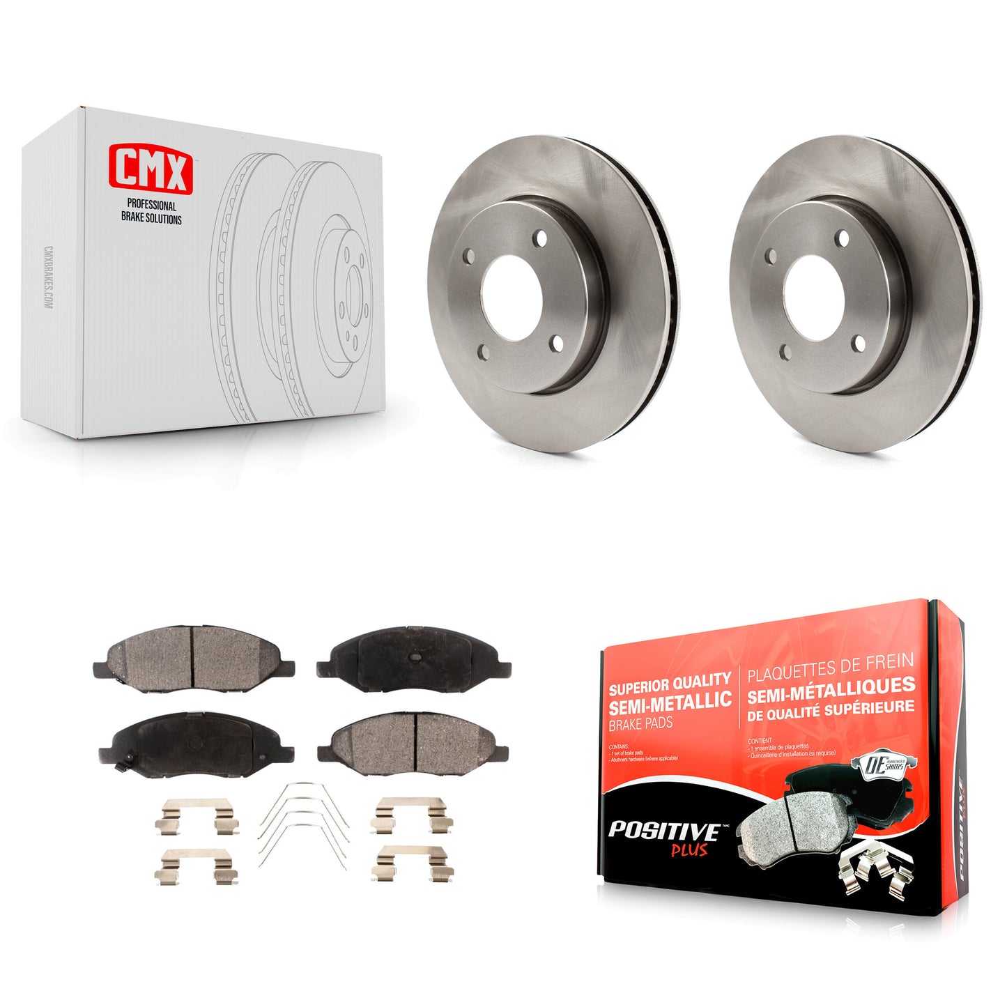 [Avant] Kit de Disque et plaquette (semi-métallique) de frein pour 2009-2011 Nissan Versa 1.6L K8F-100556