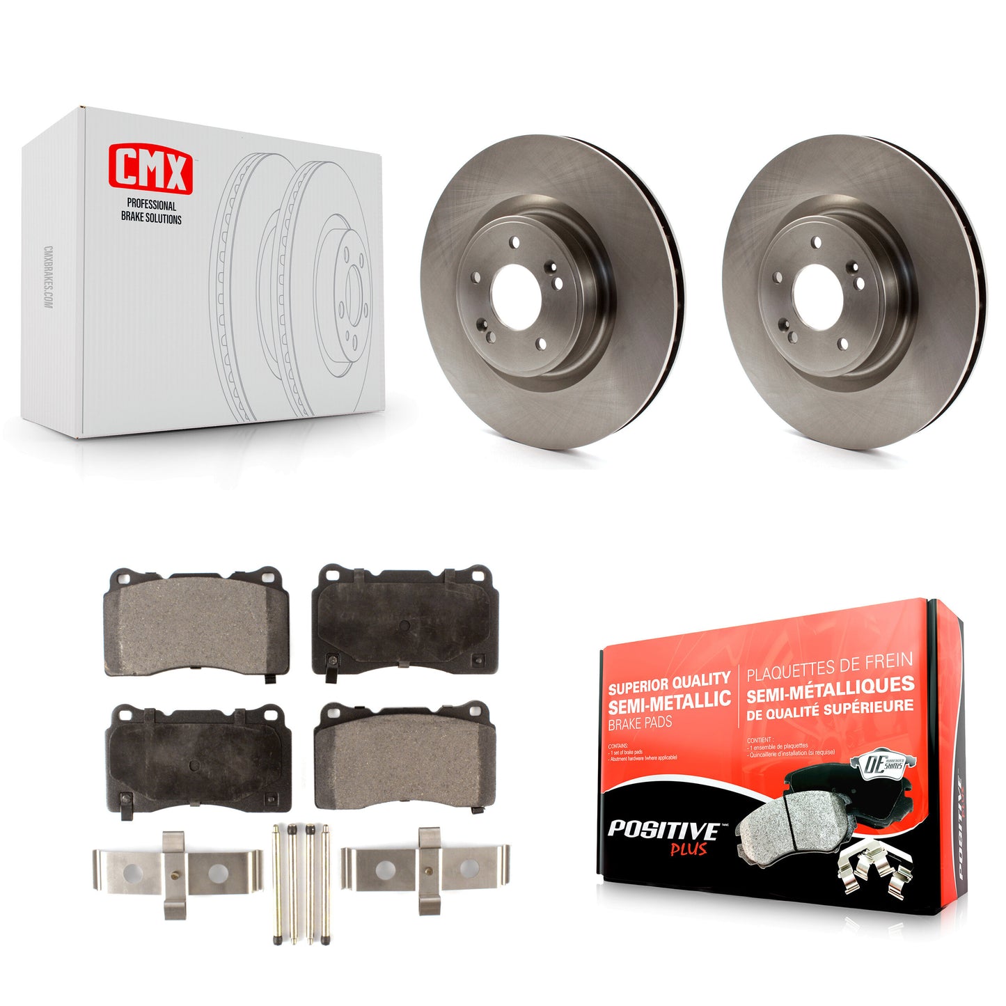 [Avant] Kit de Disque et plaquette (semi-métallique) de frein pour Hyundai Genesis Coupe K8F-100557