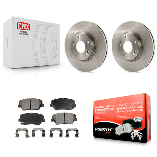 [Avant] Kit de Disque et plaquette (semi-métallique) de frein pour Kia Sorento Hyundai Santa Fe K8F-100560