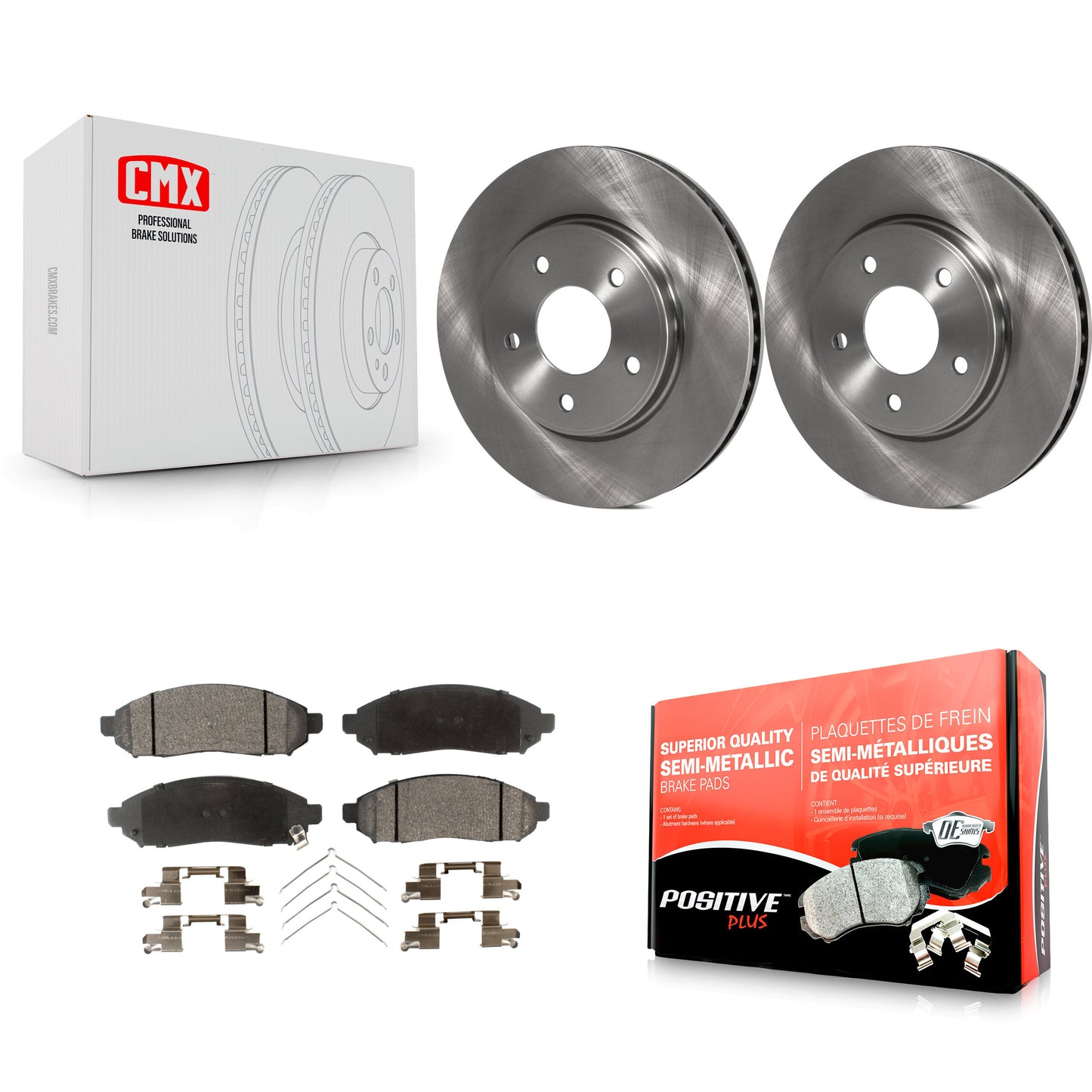 [Avant] Kit de Disque et plaquette (semi-métallique) de frein pour Nissan NV200 LEAF Chevrolet City Express K8F-100571