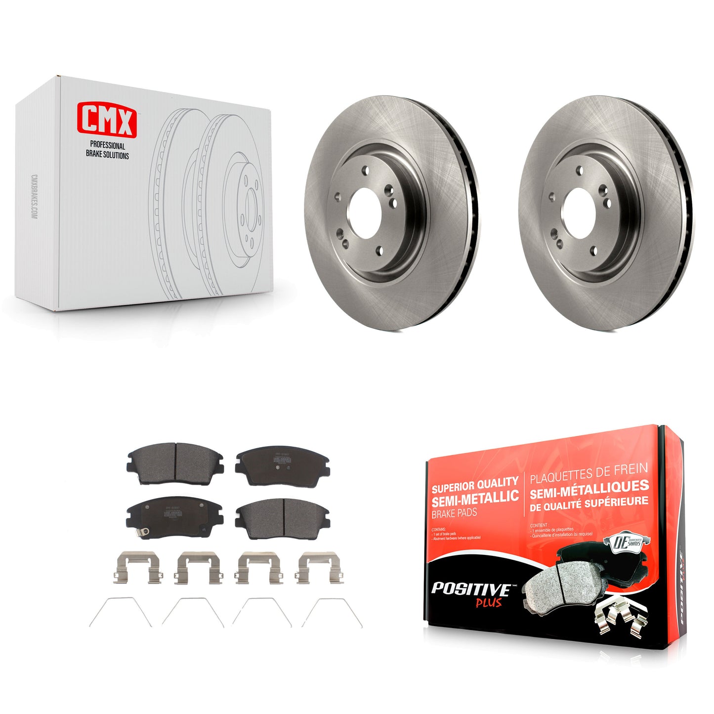 [Avant] Kit de Disque et plaquette (semi-métallique) de frein pour 2017-2021 Kia Sportage Turbocharged K8F-100579