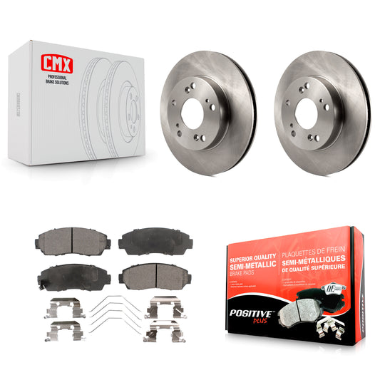 [Avant] Kit de Disque et plaquette (semi-métallique) de frein pour 2015 Honda Civic LX SE avec Manual transmission K8F-100590