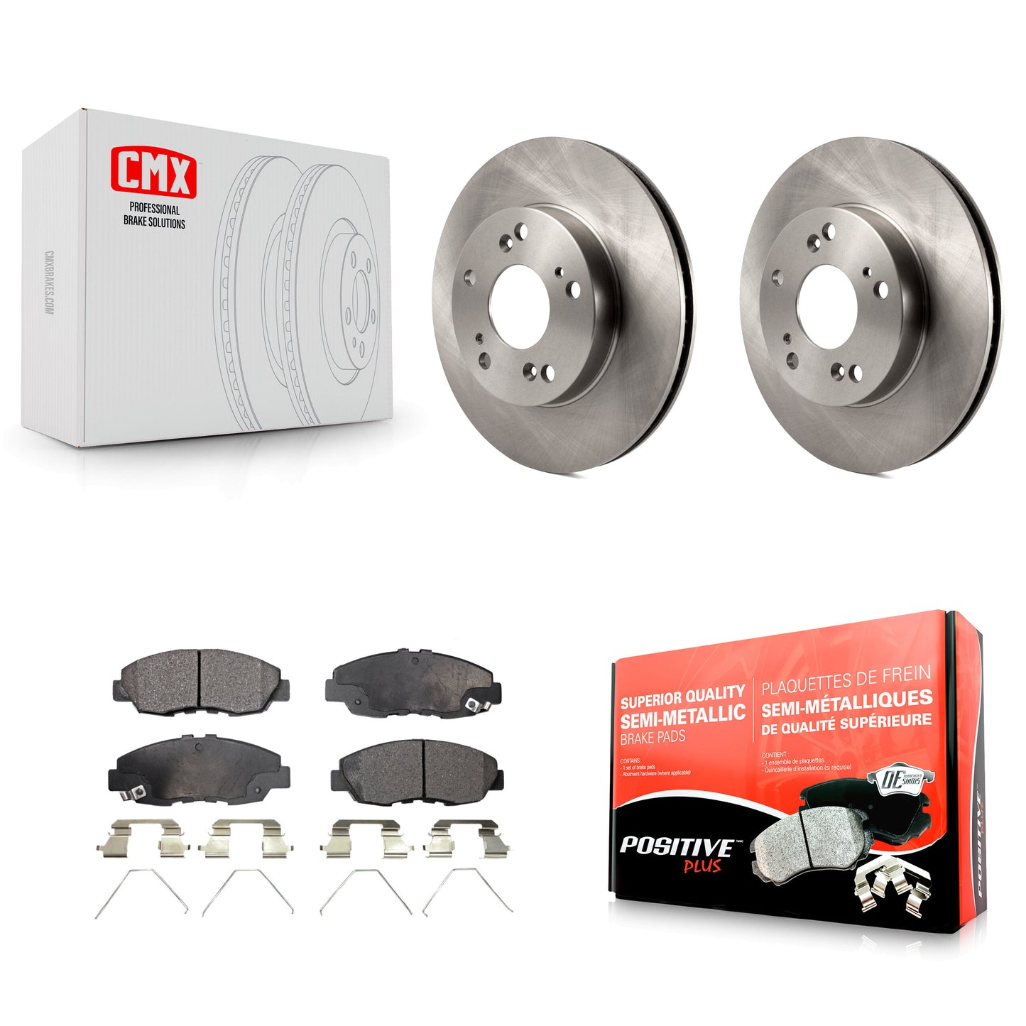 [Avant] Kit de Disque et plaquette (semi-métallique) de frein pour Honda Civic K8F-100591