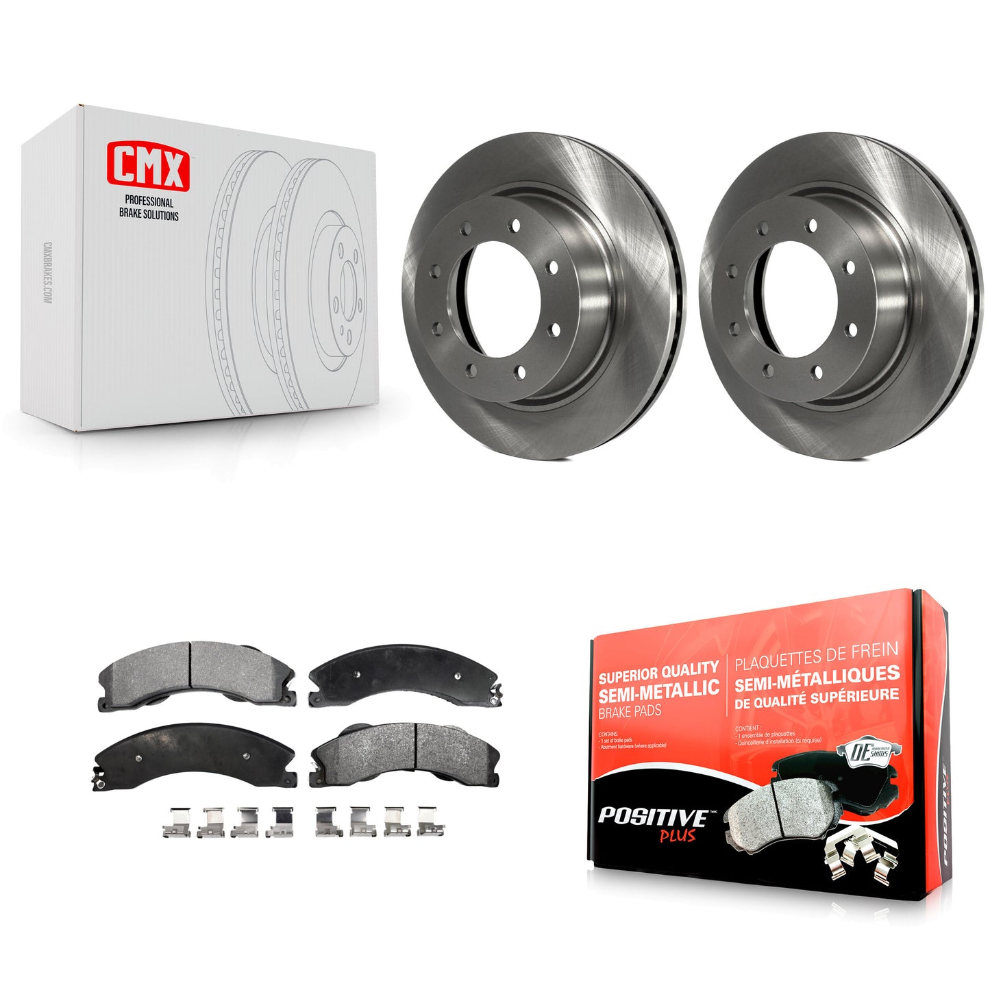 [Avant] Kit de Disque et plaquette (semi-métallique) de frein pour 2012-2021 Nissan NV2500 NV3500 NV1500 K8F-100597