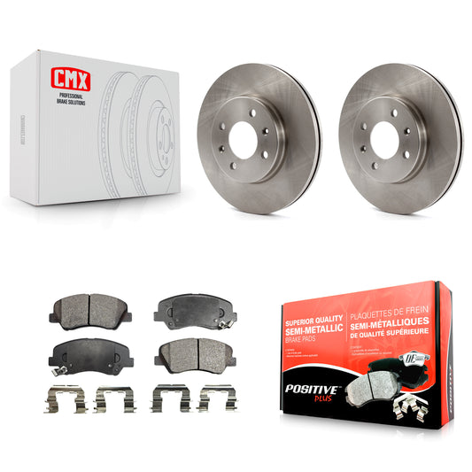 [Avant] Kit de Disque et plaquette (semi-métallique) de frein pour Hyundai Accent Kia Rio K8F-100598